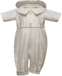 Boys Shanton Christening Suit w/o Jacket 0212670-1NJ- (White, Ivory)